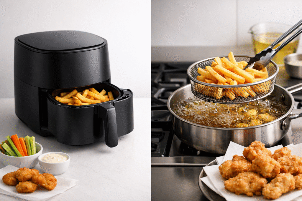 Air Fryer vs Deep Frying: Oil, Safety, Taste and Cleanup Compared