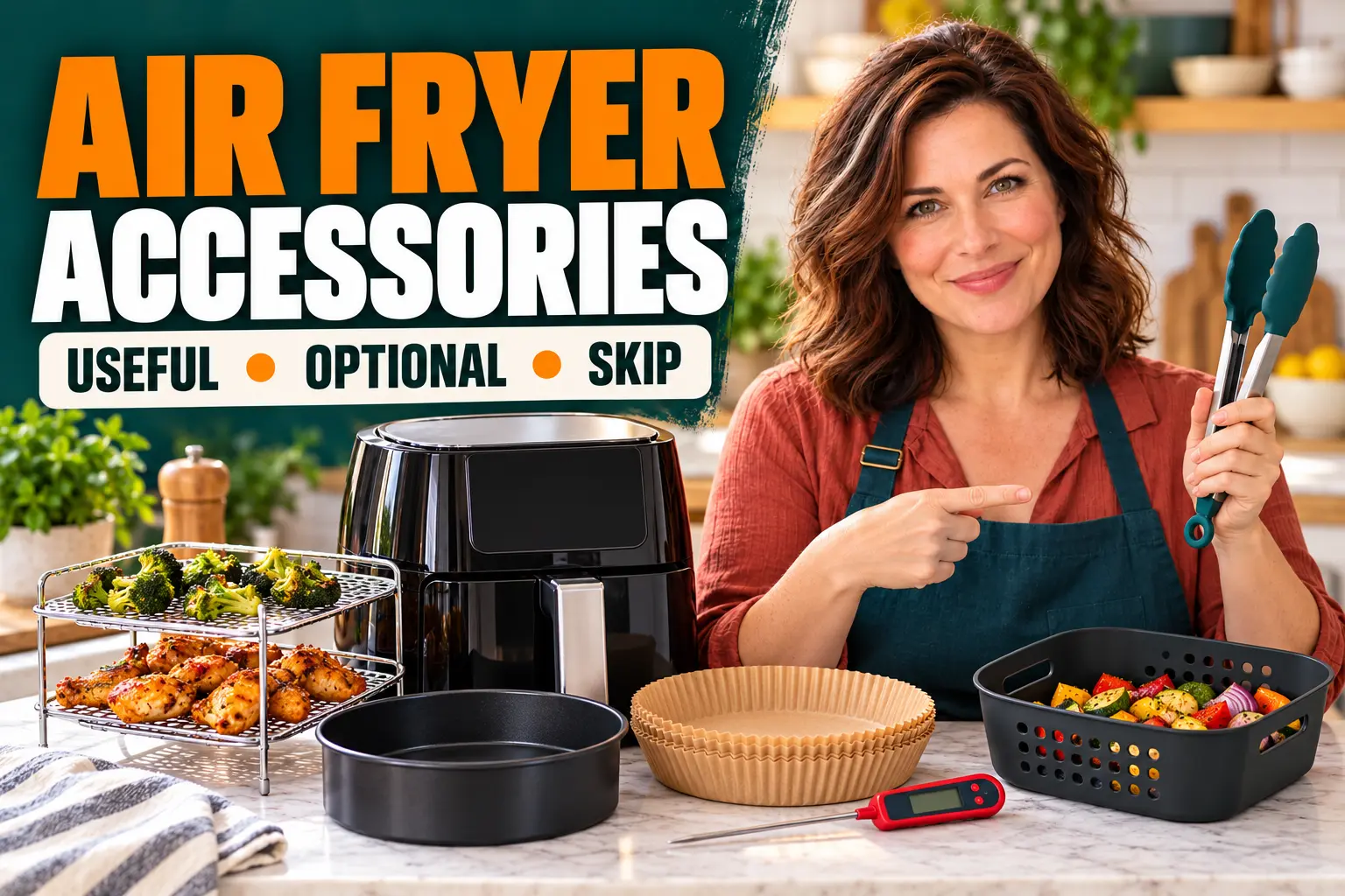 Clara Bennett compares useful air fryer accessories and optional extras.