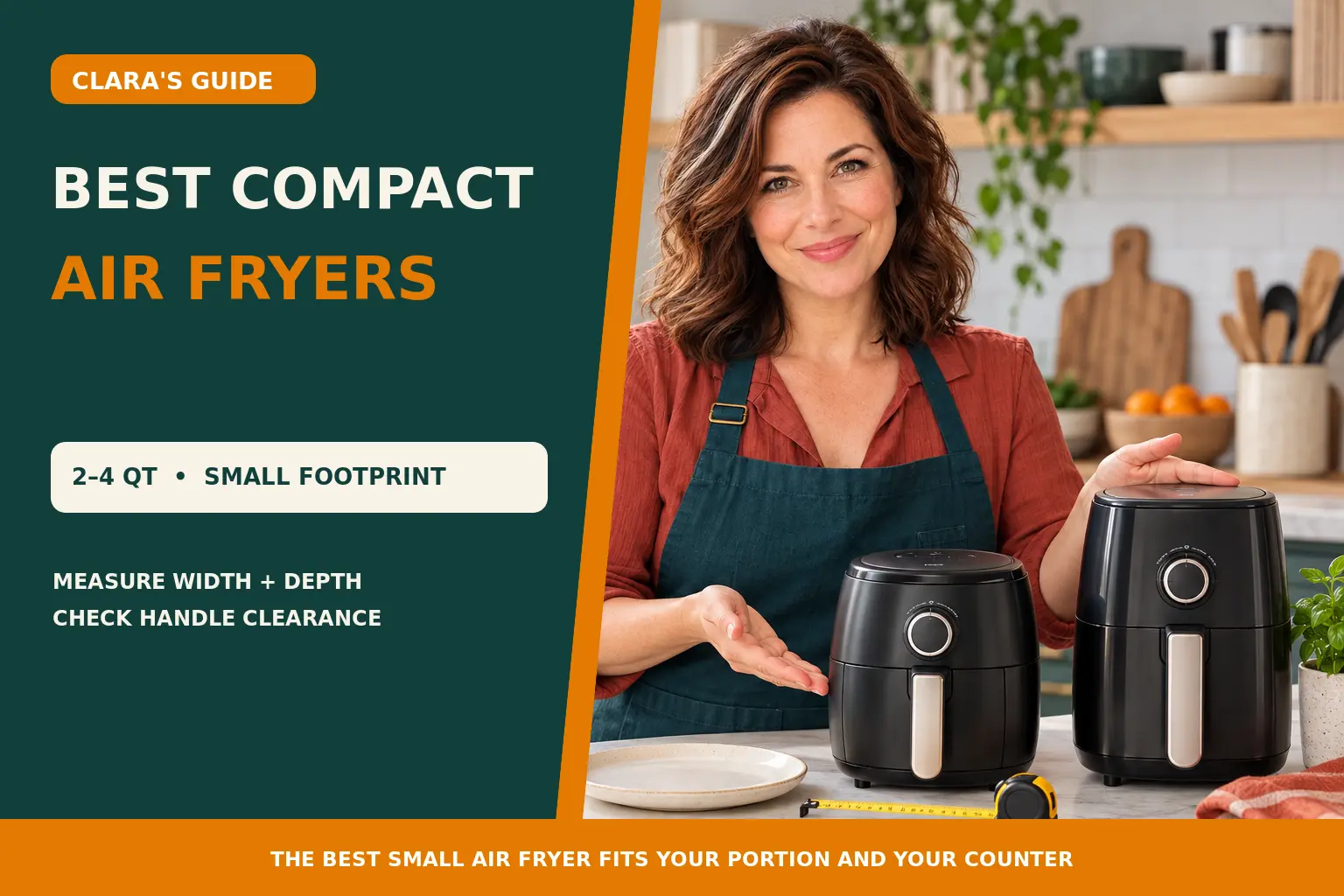 Clara Bennett compares compact 2 to 4 qt air fryers for small kitchens.